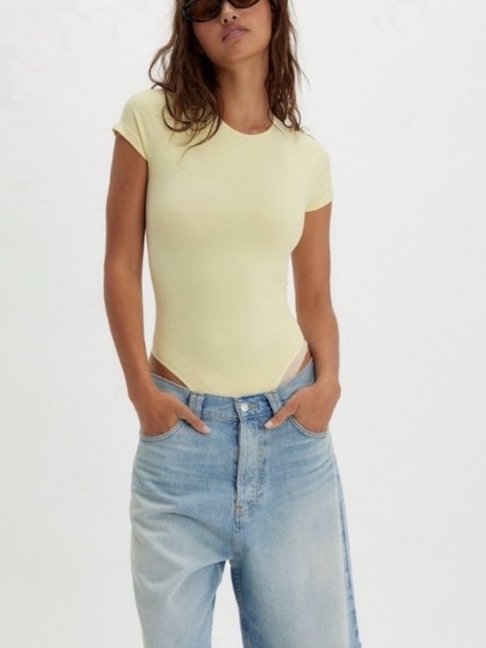 Free People Intimately Clean Lines Tee Bodysuit - Picture 2 of 7